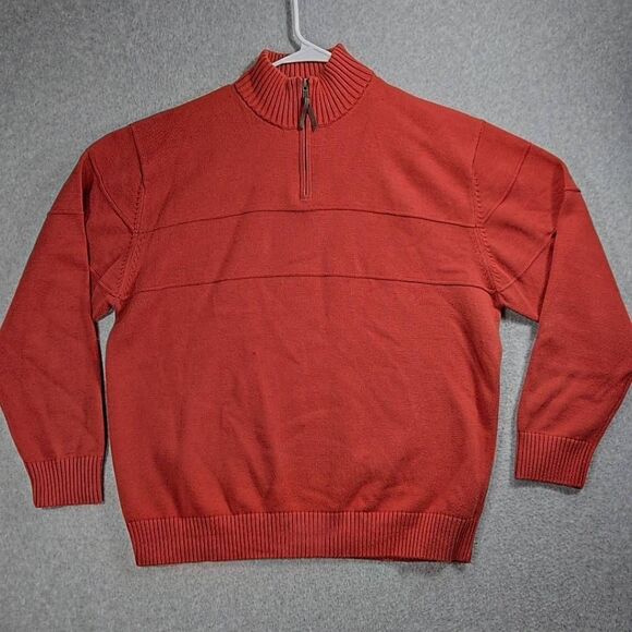 Pendleton Sweater 1/4 Zip Cotton Made In Japan Large - Picture 1 of 11